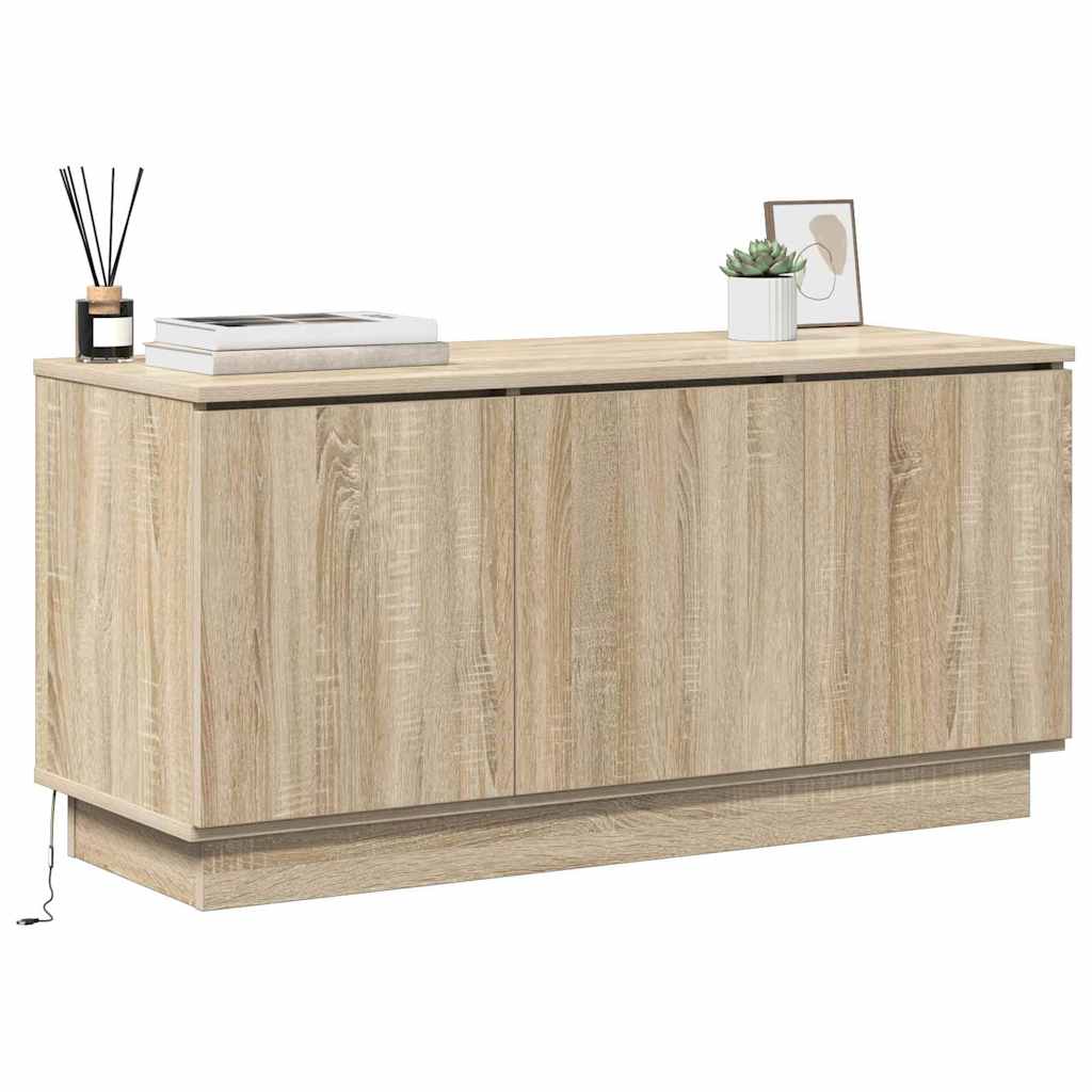 TV-kast Sonoma Eiken 100 x 38 x 49 cm Bewerkt hout is nu te koop bij PeponiXL, paradijselijk wonen!