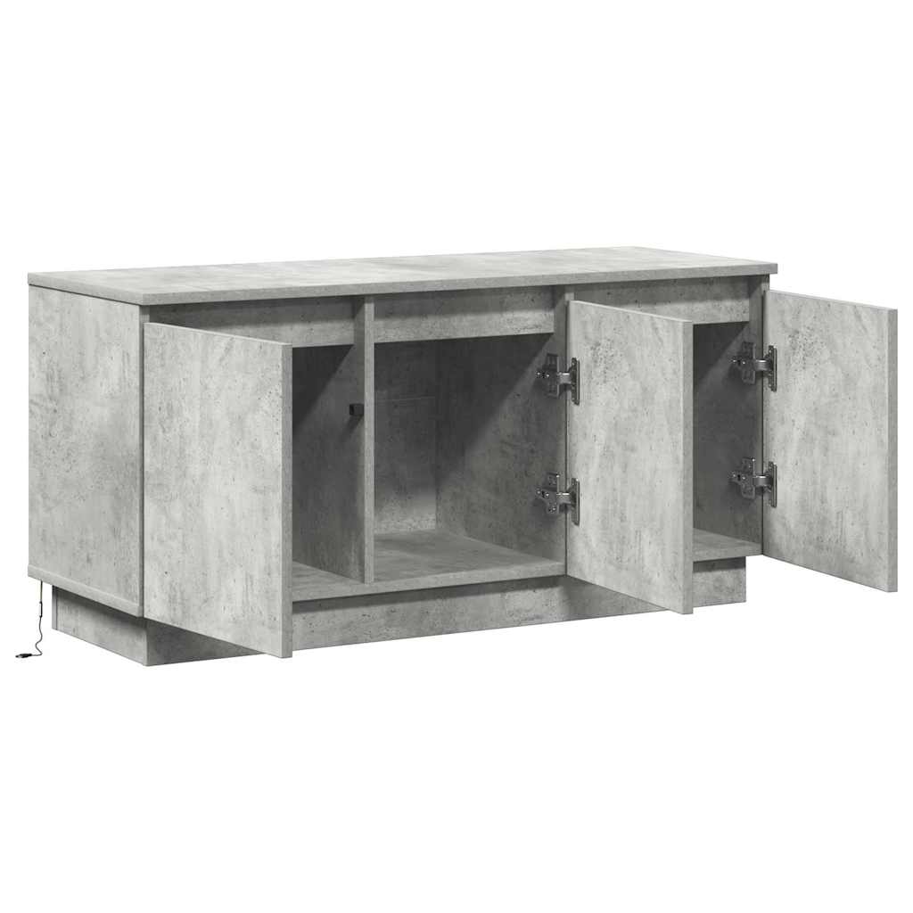 TV-kast Beton Grijs 100 x 38 x 49 cm Bewerkt hout is nu te koop bij PeponiXL, paradijselijk wonen!