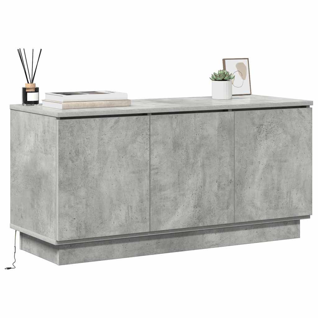 TV-kast Beton Grijs 100 x 38 x 49 cm Bewerkt hout is nu te koop bij PeponiXL, paradijselijk wonen!