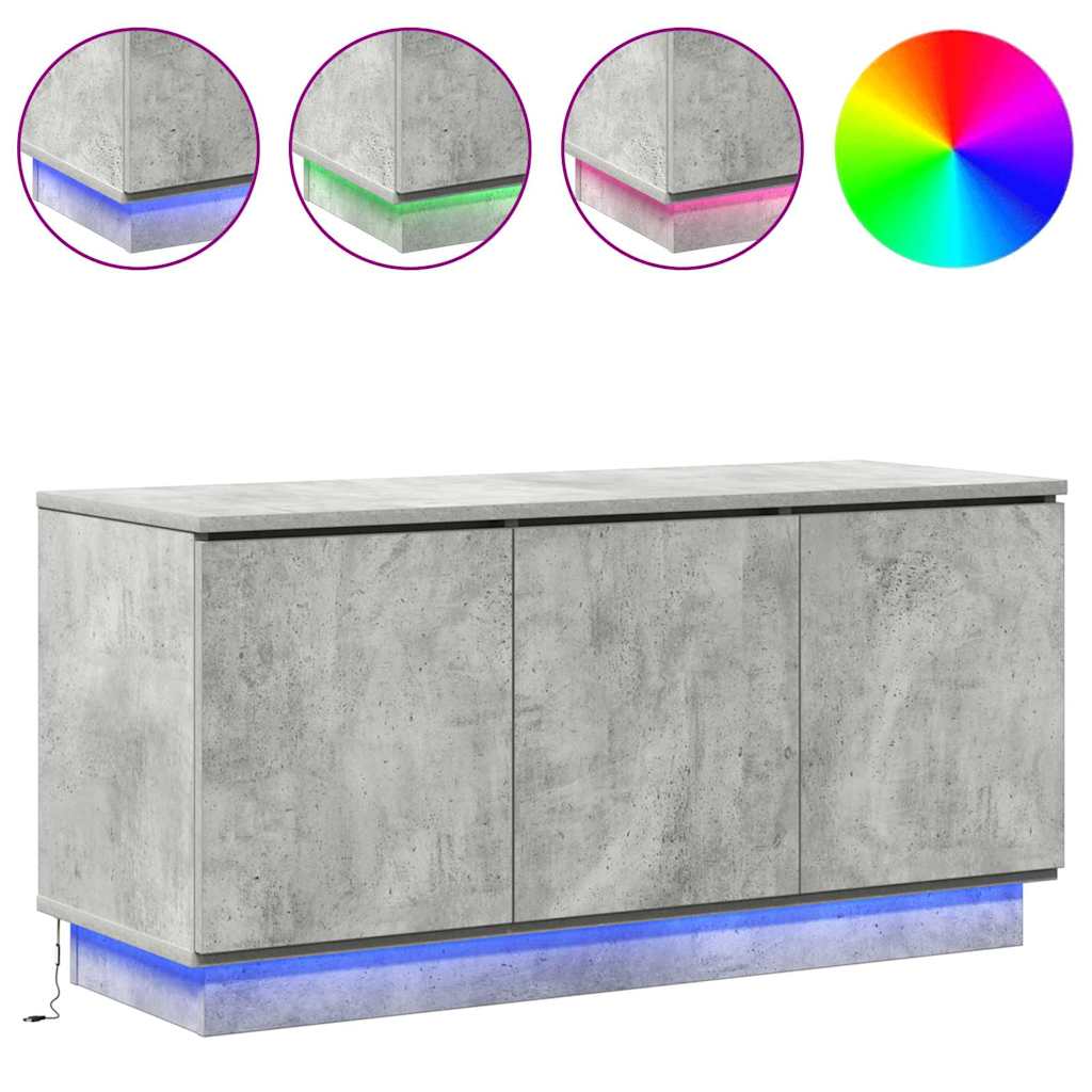 TV-kast Beton Grijs 100 x 38 x 49 cm Bewerkt hout is nu te koop bij PeponiXL, paradijselijk wonen!
