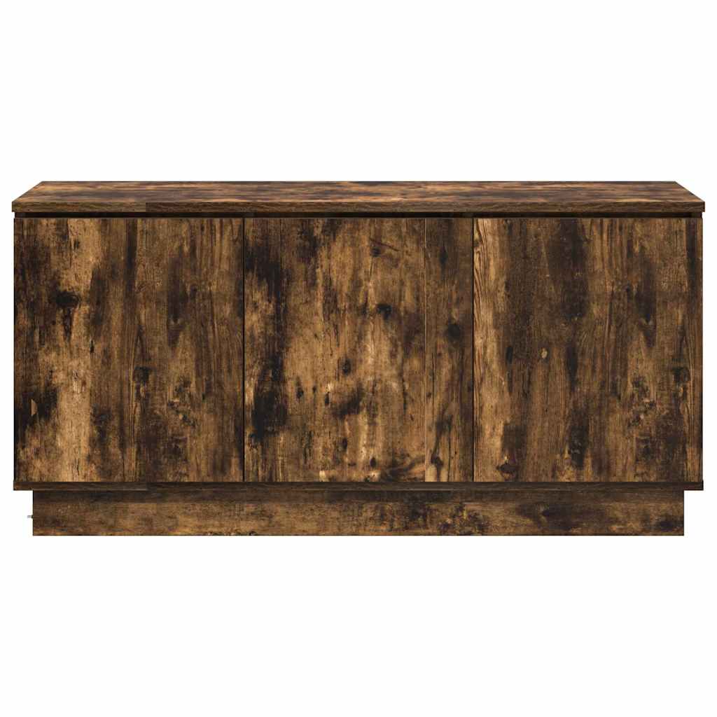 TV-kast Gerookt eiken 100 x 38 x 49 cm Bewerkt hout is nu te koop bij PeponiXL, paradijselijk wonen!