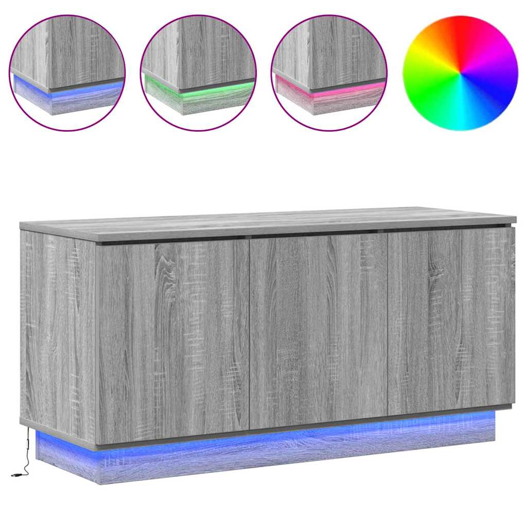 TV-kast Grijs Sonoma 100 x 38 x 49 cm Bewerkt hout is nu te koop bij PeponiXL, paradijselijk wonen!