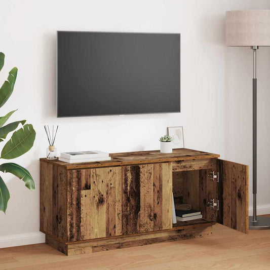 TV-kast Oud Hout 100 x 38 x 49 cm Bewerkt hout is nu te koop bij PeponiXL, paradijselijk wonen!