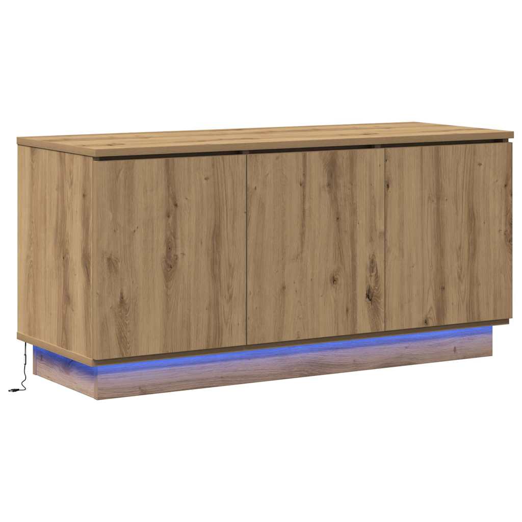 TV-kast Artisan Eiken 100 x 38 x 49 cm Bewerkt hout is nu te koop bij PeponiXL, paradijselijk wonen!