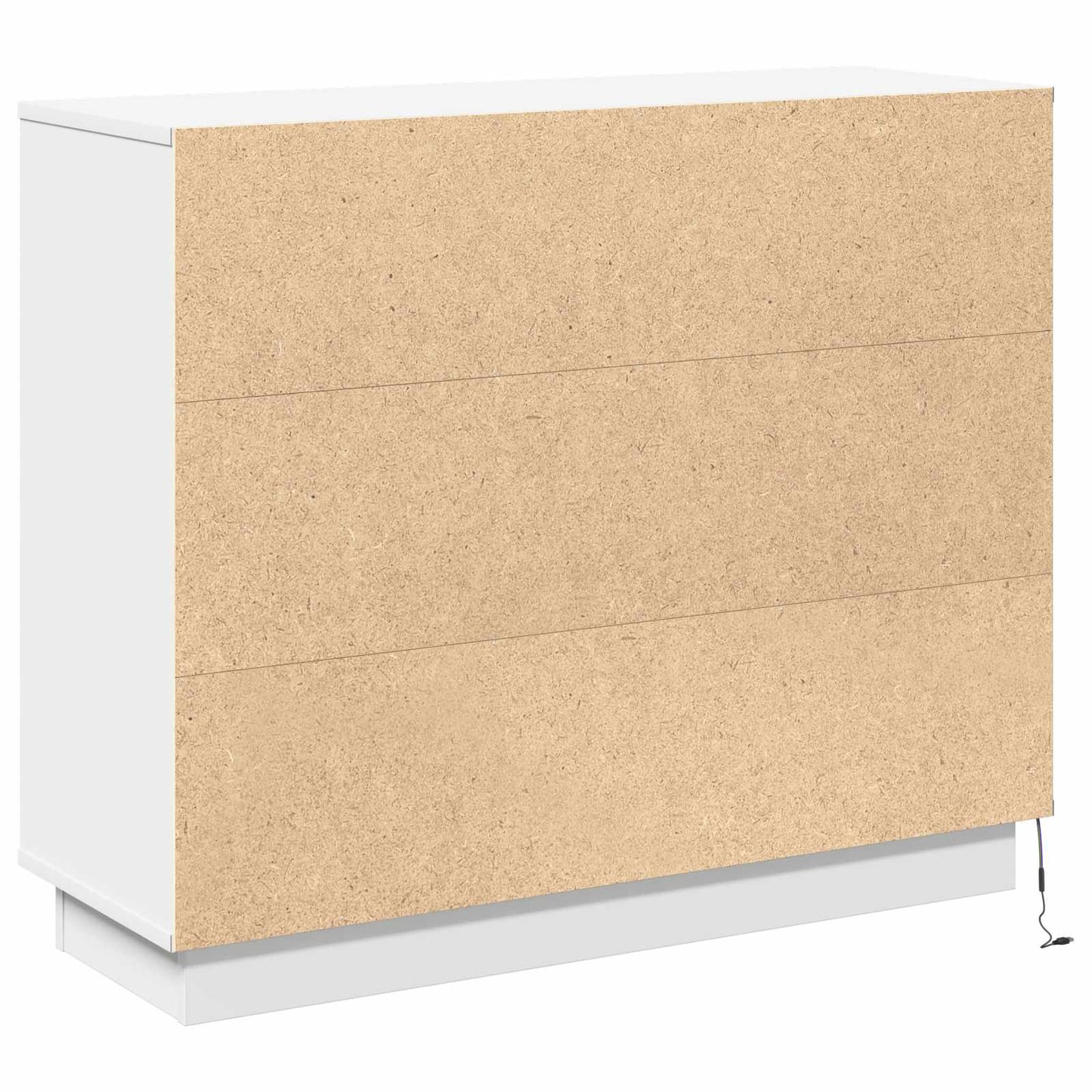 LED Sideboard Wit 90 x 32 x 75 cm Bewerkt hout is nu te koop bij PeponiXL, paradijselijk wonen!