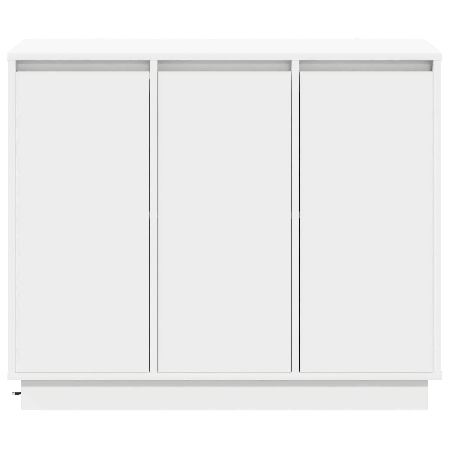 LED Sideboard Wit 90 x 32 x 75 cm Bewerkt hout is nu te koop bij PeponiXL, paradijselijk wonen!