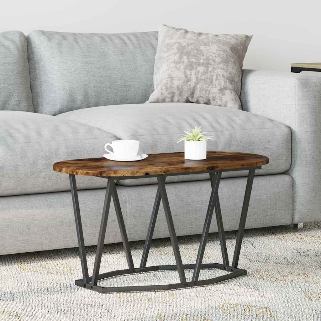 Salontafel Gerookt eiken 80 x 40 x 40.5 cm is nu te koop bij PeponiXL, paradijselijk wonen!