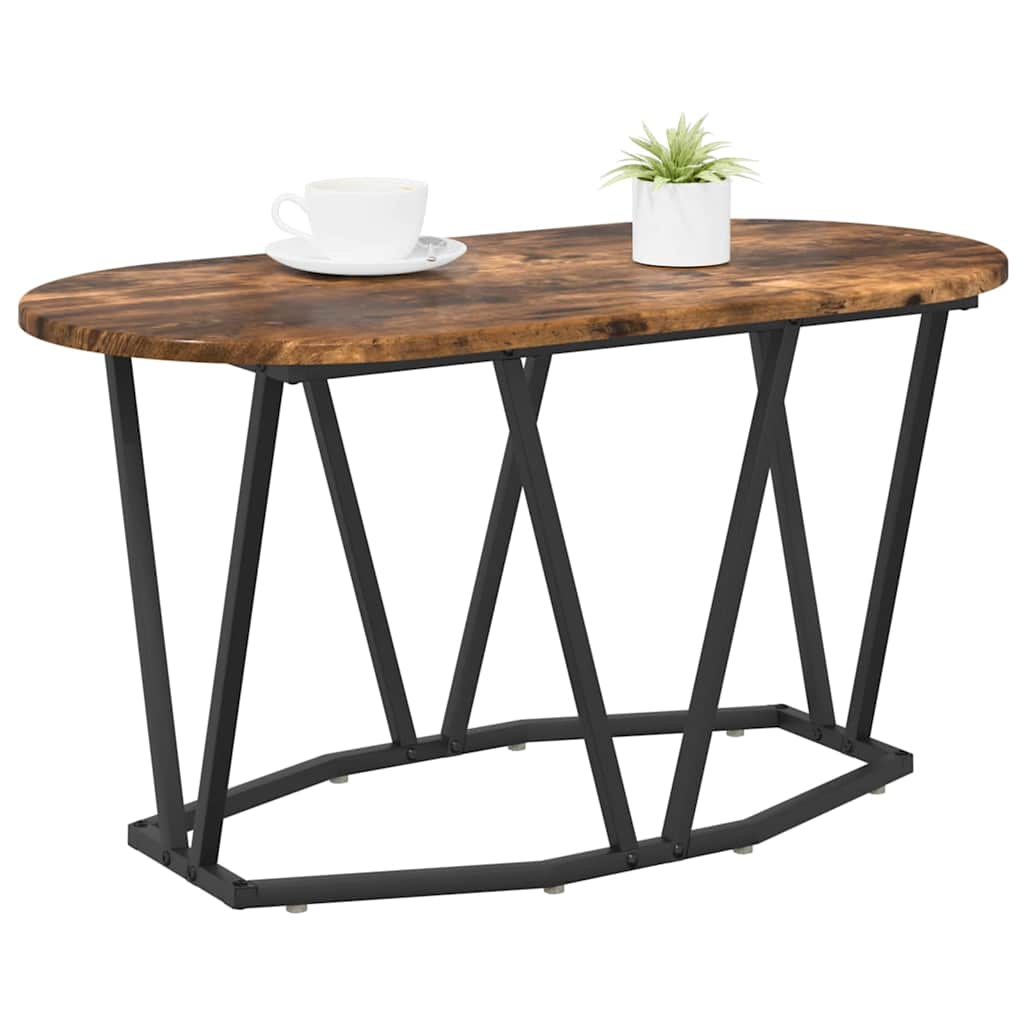 Salontafel Gerookt eiken 80 x 40 x 40.5 cm is nu te koop bij PeponiXL, paradijselijk wonen!