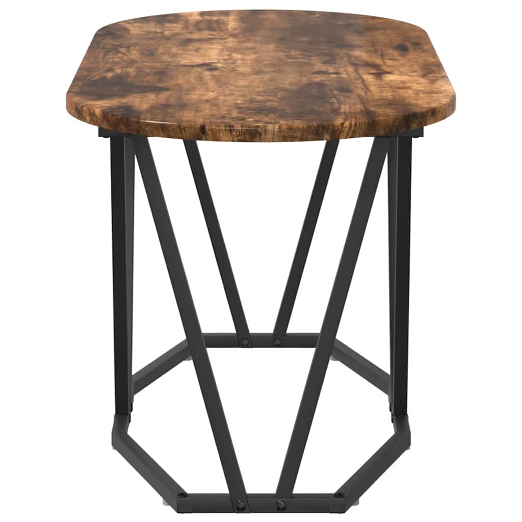 Salontafel Gerookt eiken 80 x 40 x 40.5 cm is nu te koop bij PeponiXL, paradijselijk wonen!