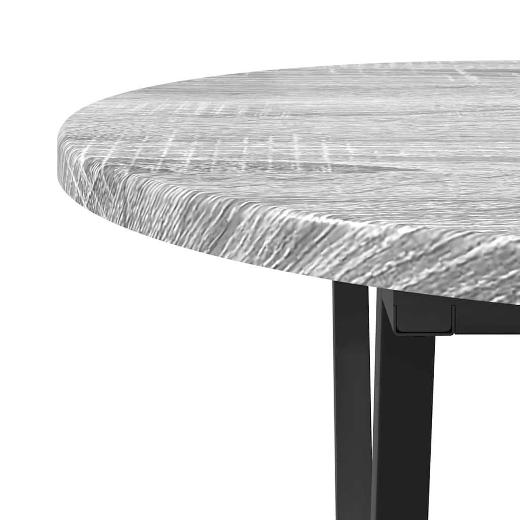 Salontafel Grijs 80 x 40 x 40.5 cm Bewerkt hout en metaal is nu te koop bij PeponiXL, paradijselijk wonen!