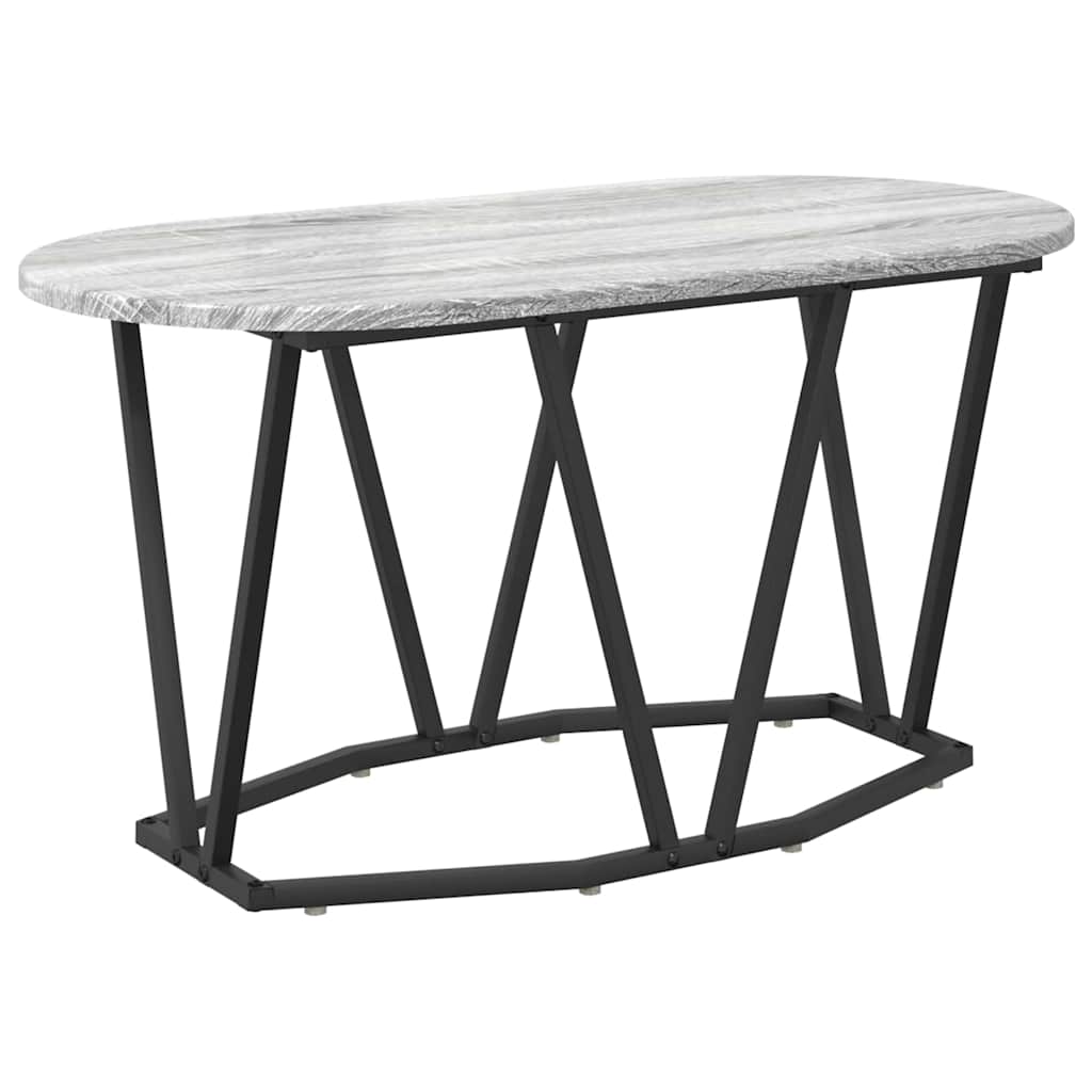 Salontafel Grijs 80 x 40 x 40.5 cm Bewerkt hout en metaal is nu te koop bij PeponiXL, paradijselijk wonen!
