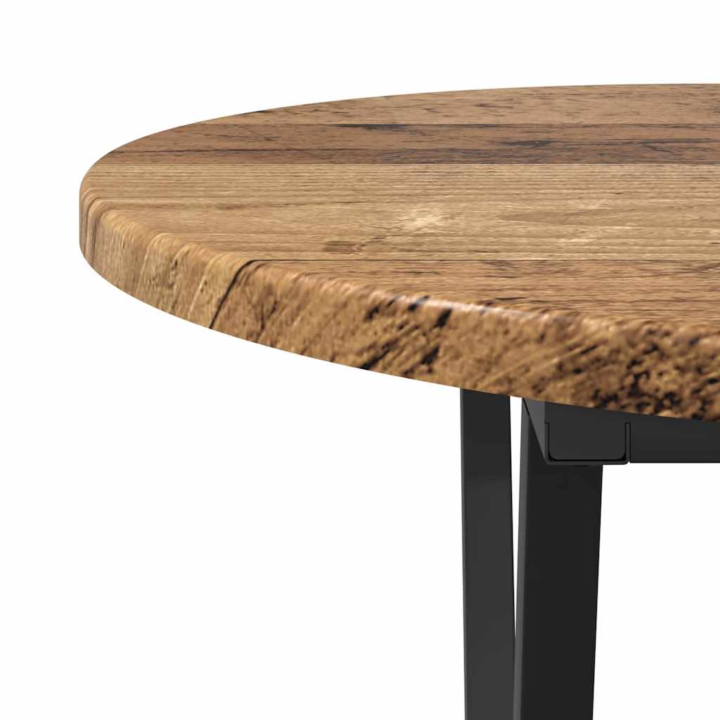 Salontafel Oud Hout 80 x 40 x 40.5 cm Bewerkt hout en metaal is nu te koop bij PeponiXL, paradijselijk wonen!