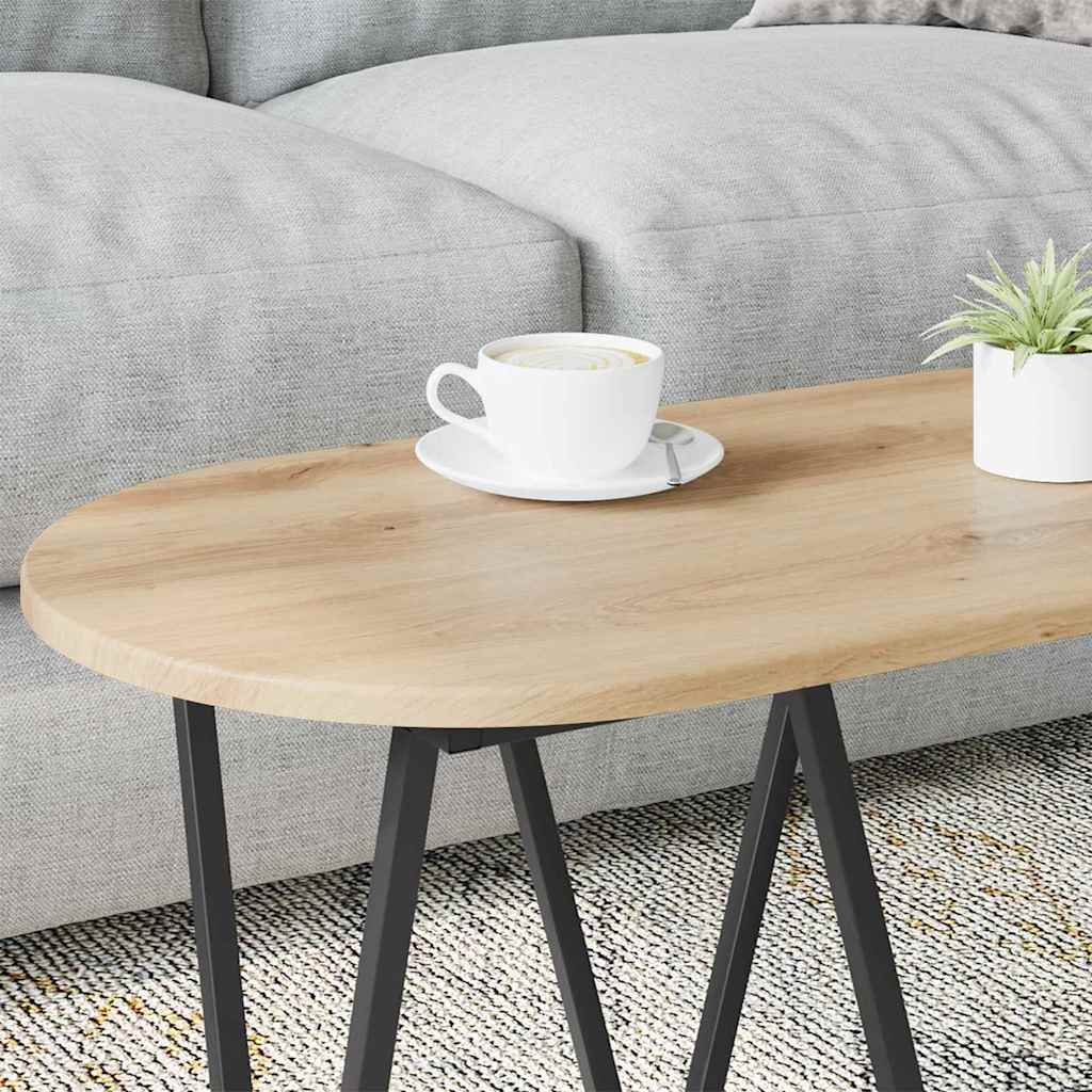 Salontafel Artisan Eiken 80 x 40 x 40.5 cm is nu te koop bij PeponiXL, paradijselijk wonen!