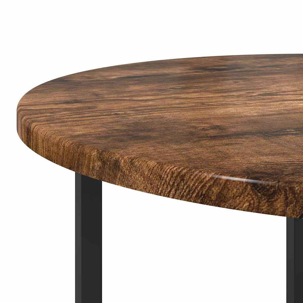 Bijzettafelset 2 pcs Gerookt Eiken en Zwart is nu te koop bij PeponiXL, paradijselijk wonen!