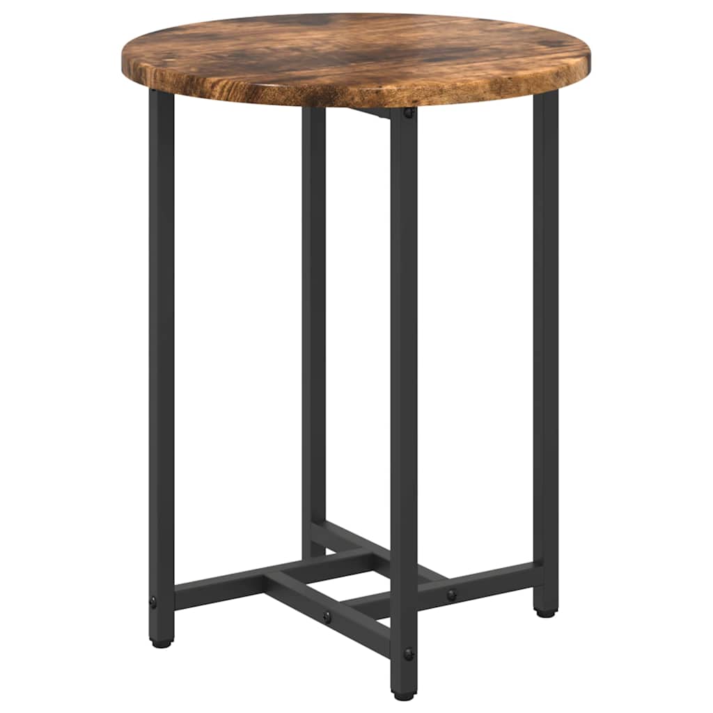 Bijzettafelset 2 pcs Gerookt Eiken en Zwart is nu te koop bij PeponiXL, paradijselijk wonen!