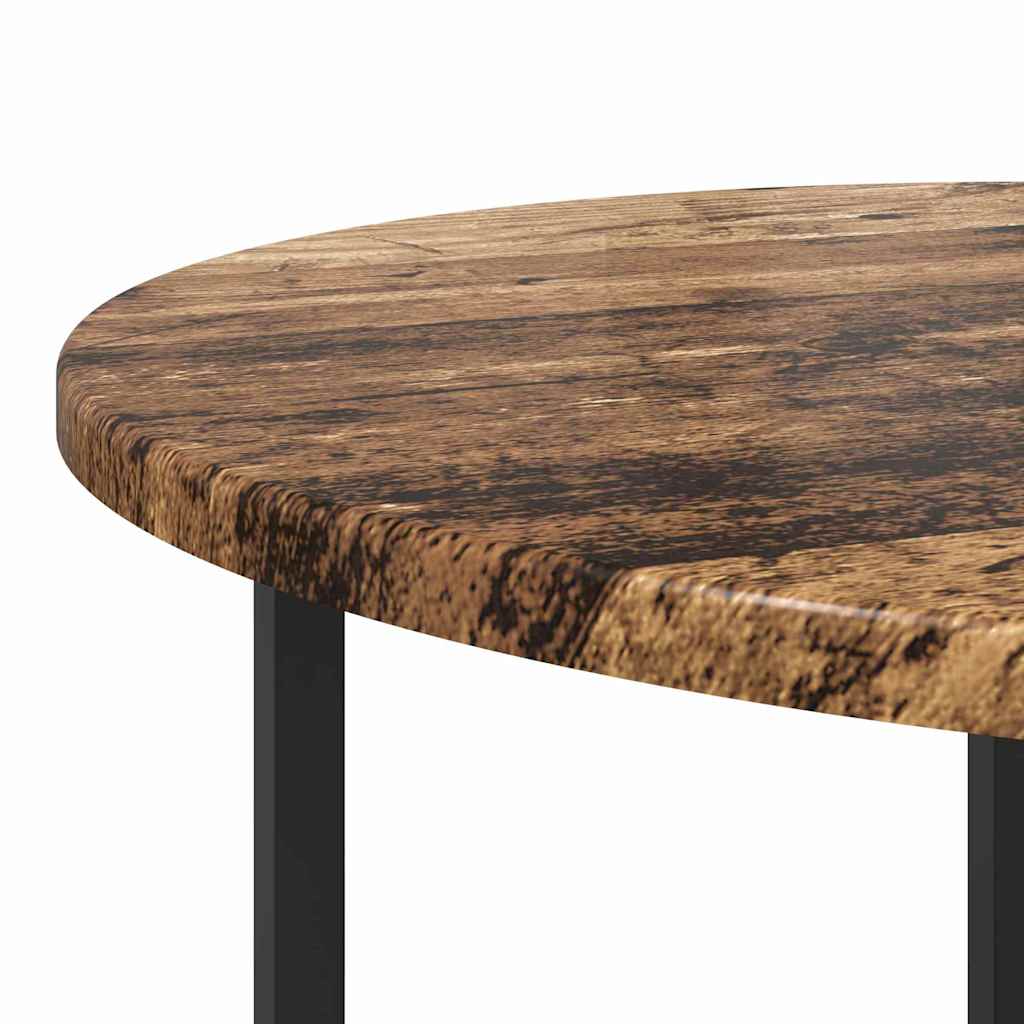 Bijzettafelset 2 pcs Oud Hout en Zwart is nu te koop bij PeponiXL, paradijselijk wonen!