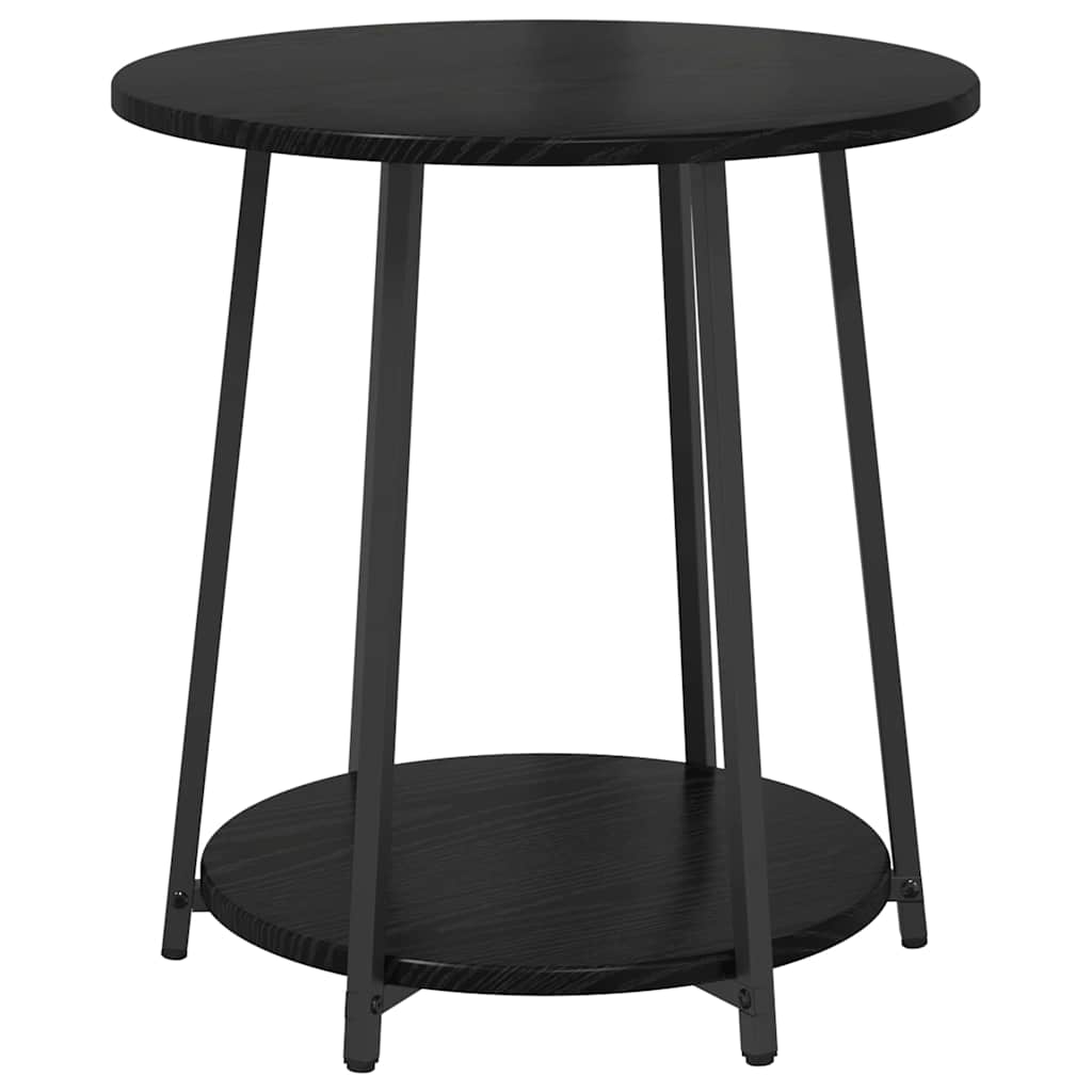Bijzettafelset met plank 2 pcs Zwart Eiken is nu te koop bij PeponiXL, paradijselijk wonen!