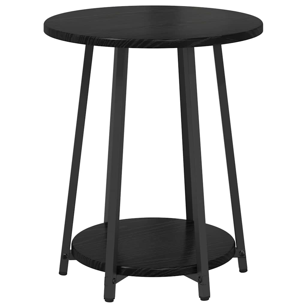 Bijzettafelset met plank 2 pcs Zwart Eiken is nu te koop bij PeponiXL, paradijselijk wonen!