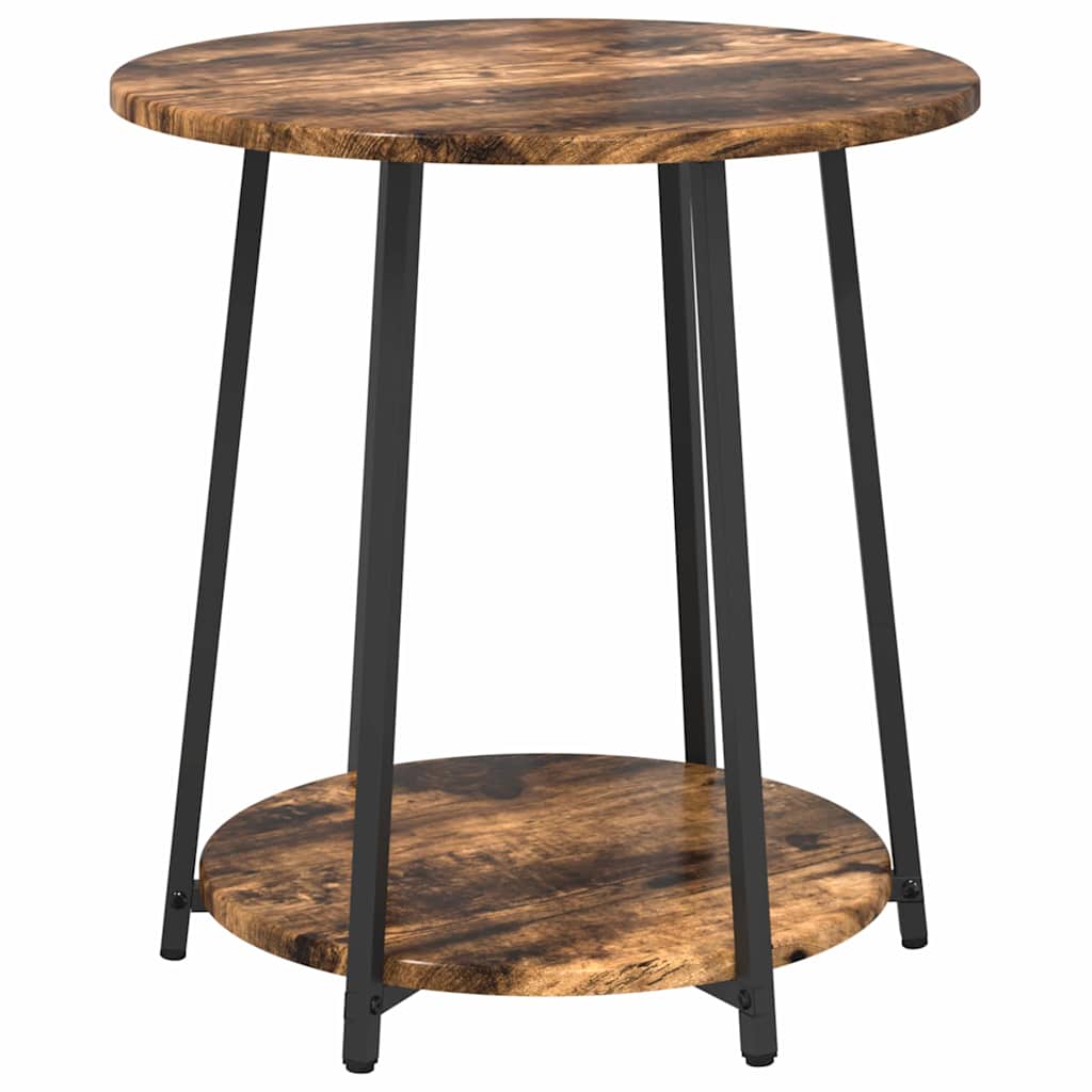 Bijzettafelset met plank 2 pcs Gerookt Eiken en Zwart is nu te koop bij PeponiXL, paradijselijk wonen!