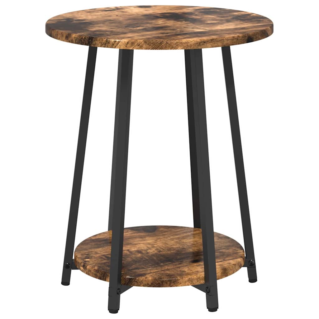 Bijzettafelset met plank 2 pcs Gerookt Eiken en Zwart is nu te koop bij PeponiXL, paradijselijk wonen!
