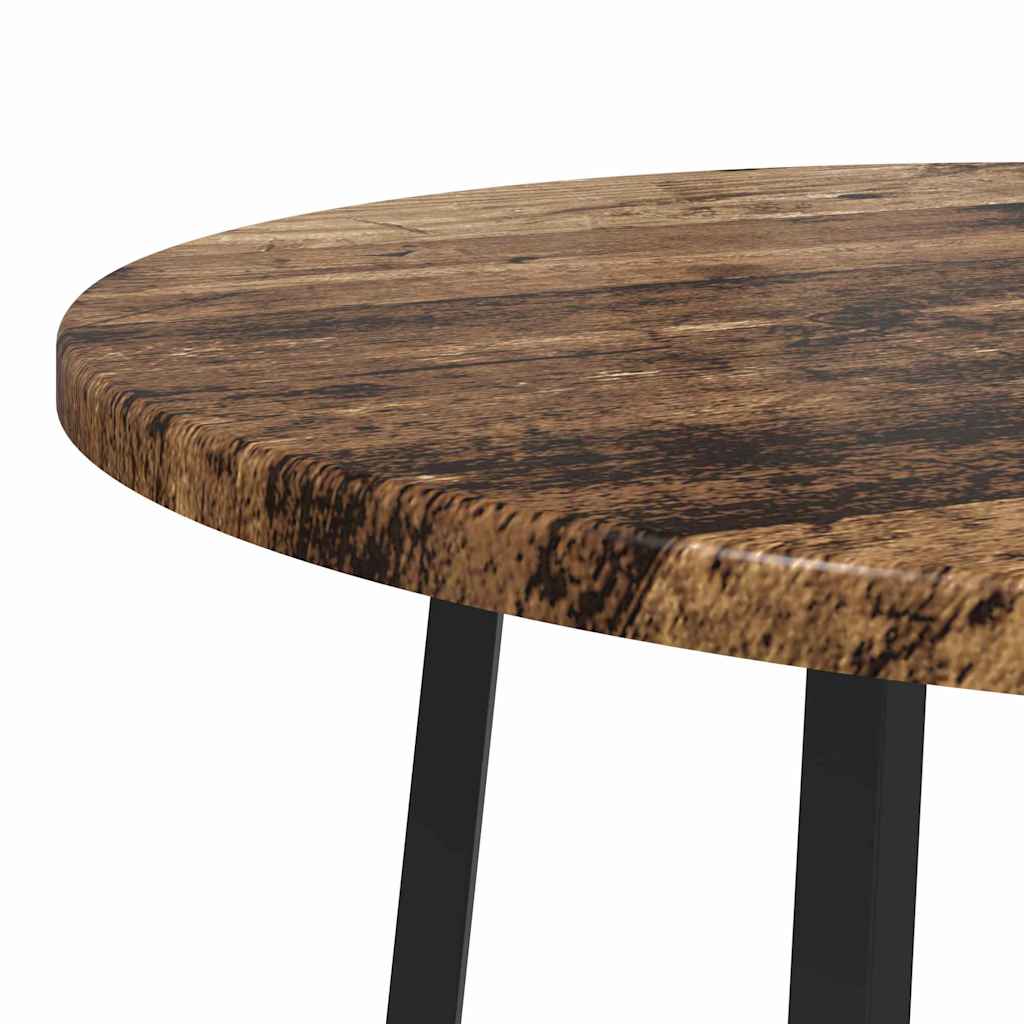 Bijzettafelset met plank 2 pcs Oud Hout en Zwart is nu te koop bij PeponiXL, paradijselijk wonen!