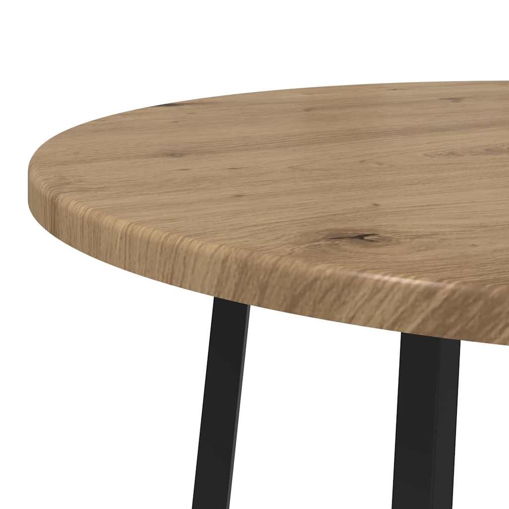 Bijzettafelset met plank 2 pcs Artisan Eiken en Zwart is nu te koop bij PeponiXL, paradijselijk wonen!