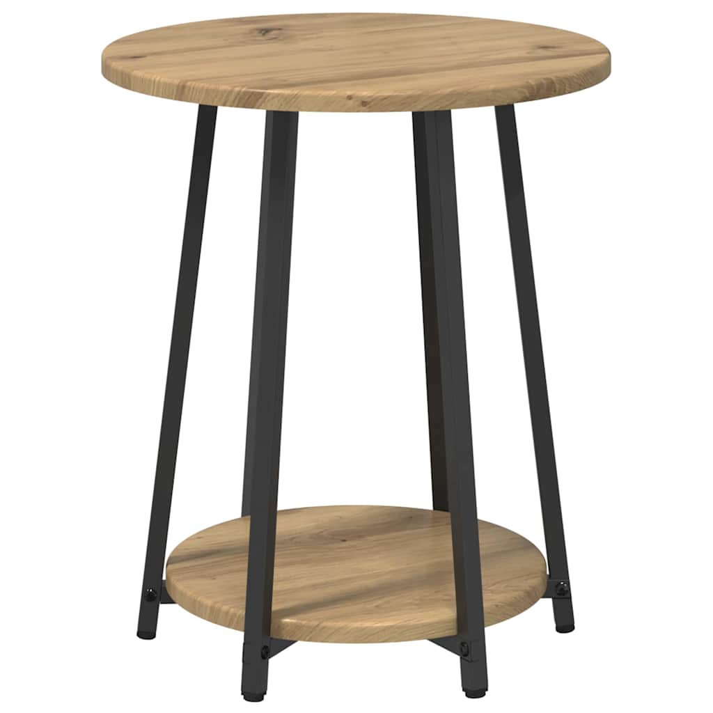 Bijzettafelset met plank 2 pcs Artisan Eiken en Zwart is nu te koop bij PeponiXL, paradijselijk wonen!