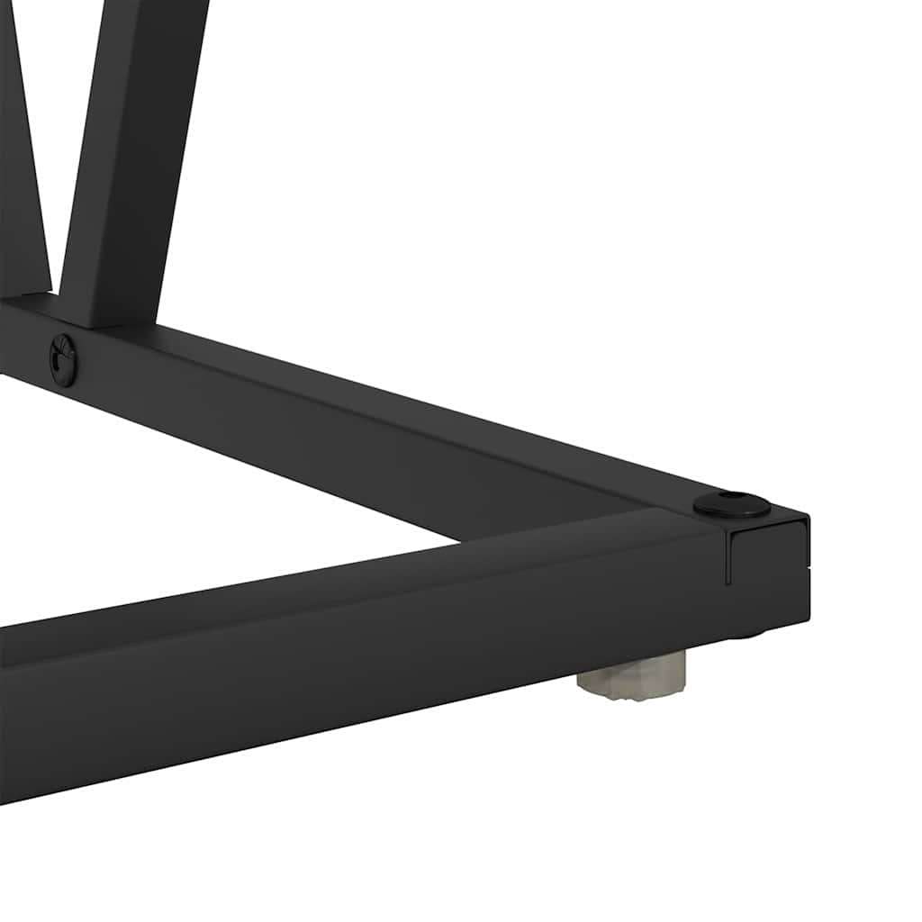 Salontafel Grijs 100 x 50 x 40 cm Bewerkt hout en metaal is nu te koop bij PeponiXL, paradijselijk wonen!