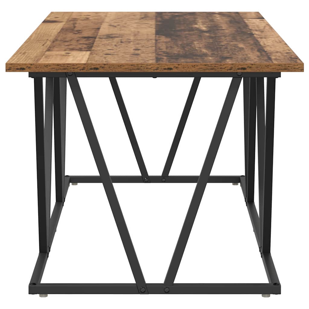 Salontafel Oud Hout 100 x 50 x 40 cm Bewerkt hout en metaal is nu te koop bij PeponiXL, paradijselijk wonen!