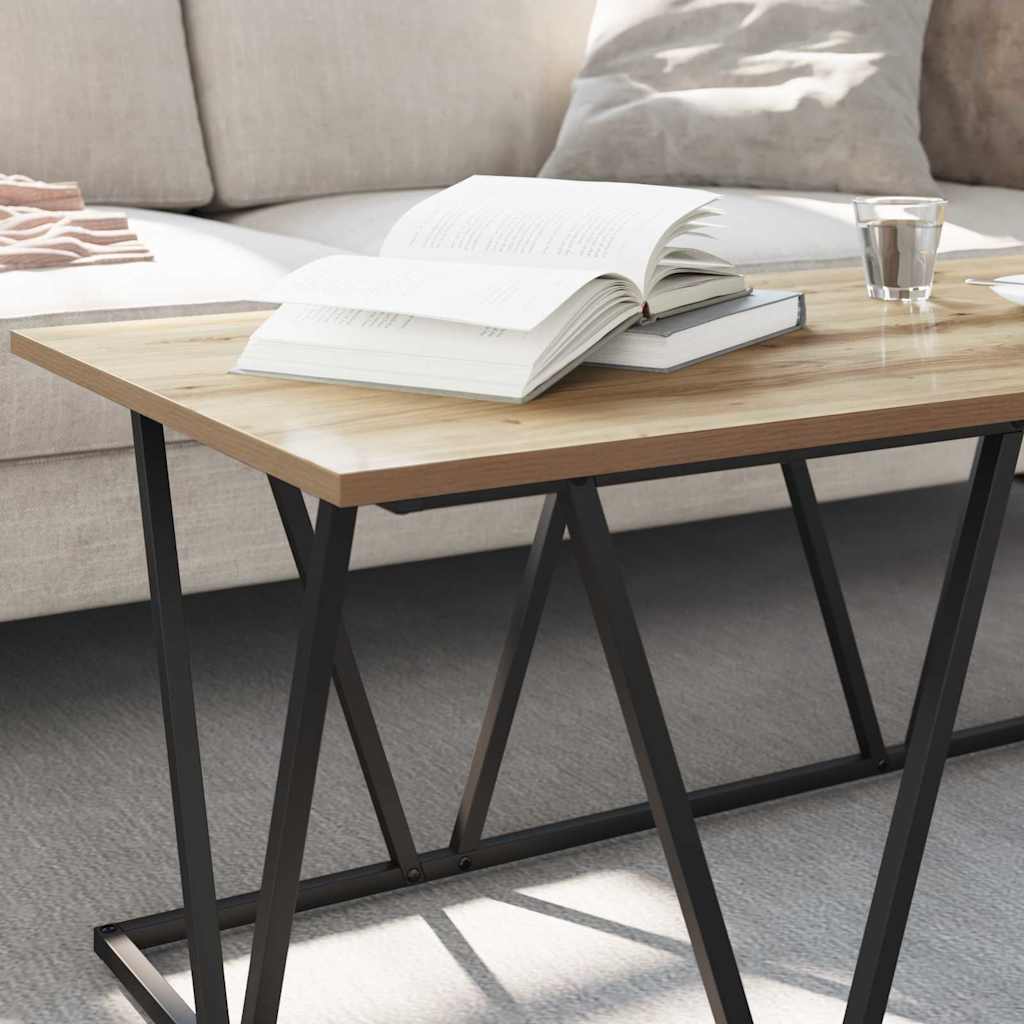 Salontafel Artisan Eiken 100 x 50 x 40 cm is nu te koop bij PeponiXL, paradijselijk wonen!
