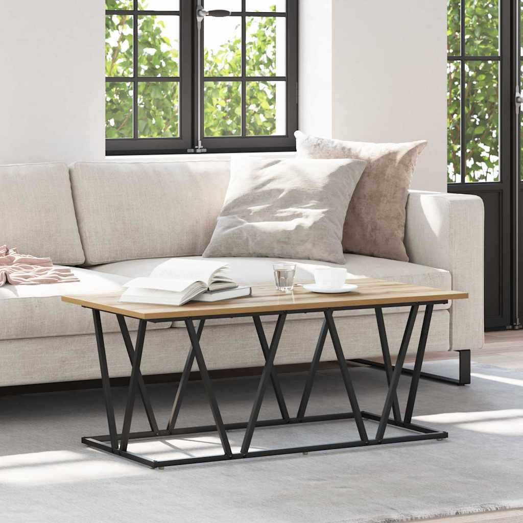 Salontafel Artisan Eiken 100 x 50 x 40 cm is nu te koop bij PeponiXL, paradijselijk wonen!