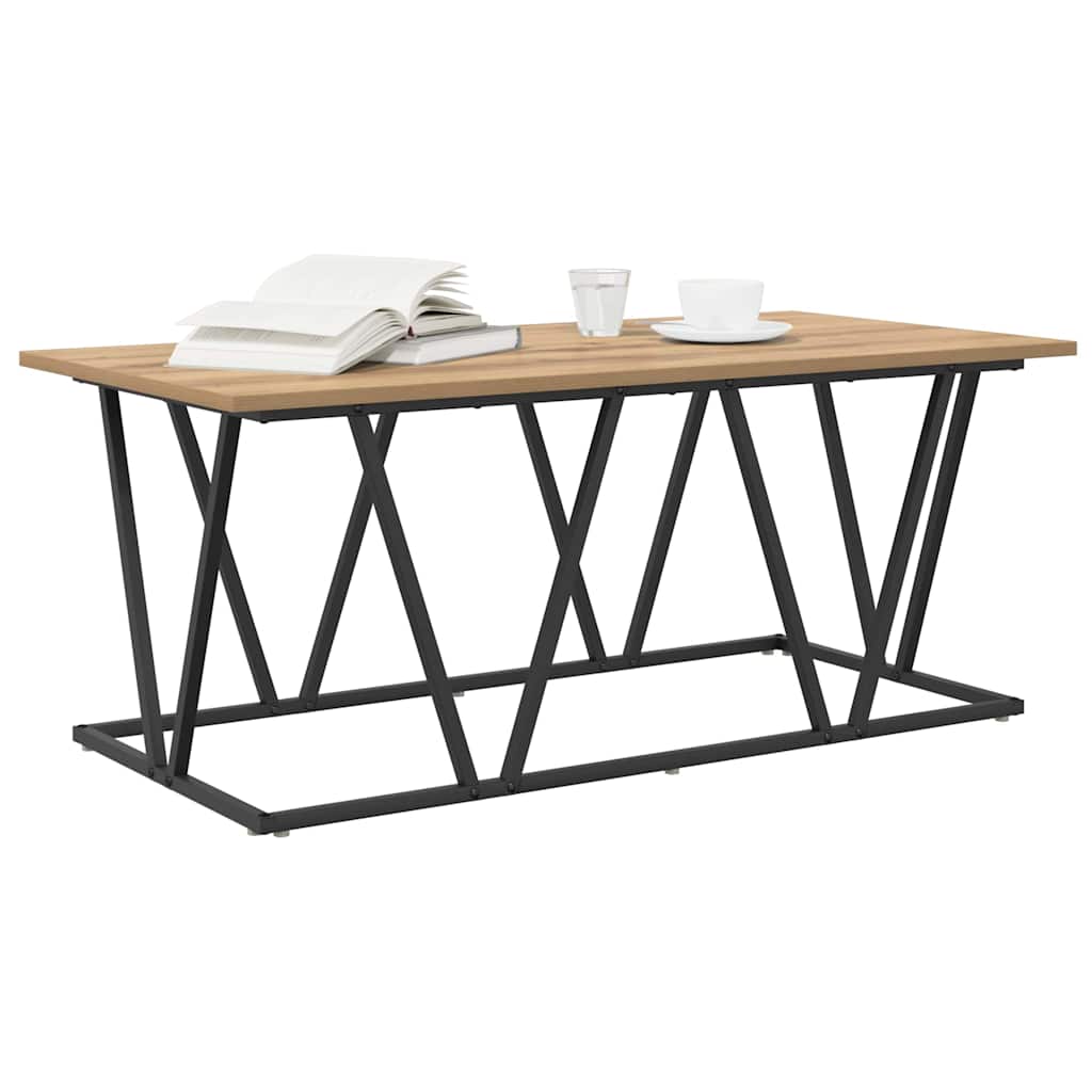 Salontafel Artisan Eiken 100 x 50 x 40 cm is nu te koop bij PeponiXL, paradijselijk wonen!