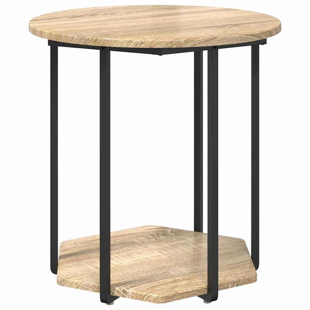 Bijzettafelset met plank 2 pcs Bruin is nu te koop bij PeponiXL, paradijselijk wonen!
