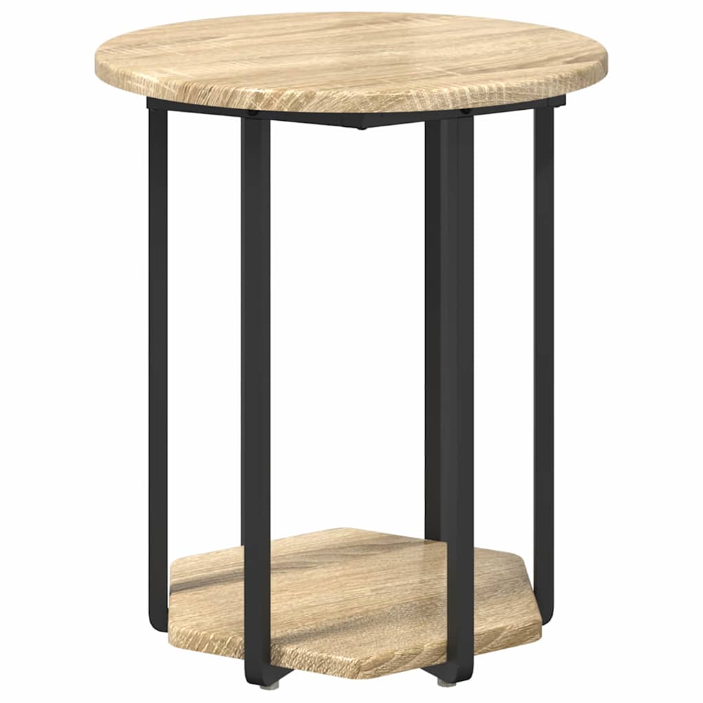 Bijzettafelset met plank 2 pcs Bruin is nu te koop bij PeponiXL, paradijselijk wonen!
