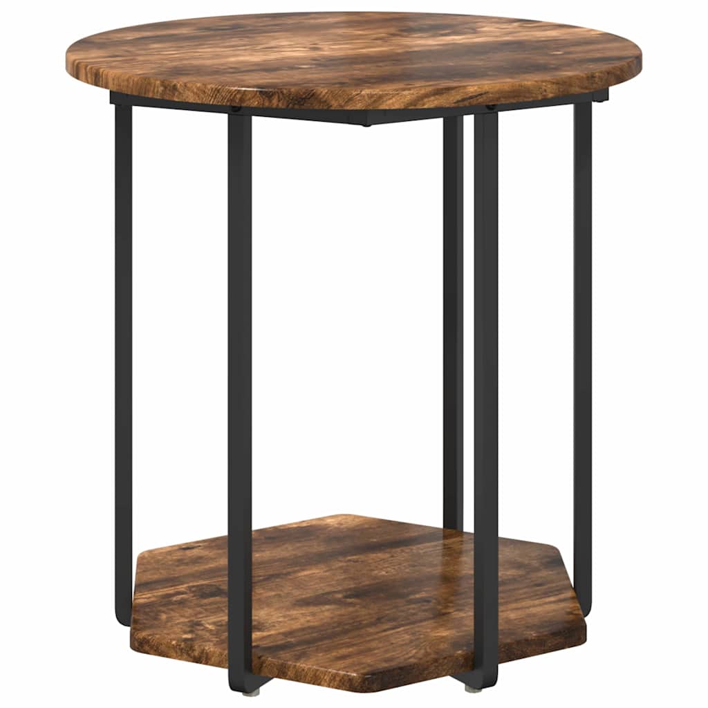 Bijzettafelset met plank 2 pcs Bruin is nu te koop bij PeponiXL, paradijselijk wonen!