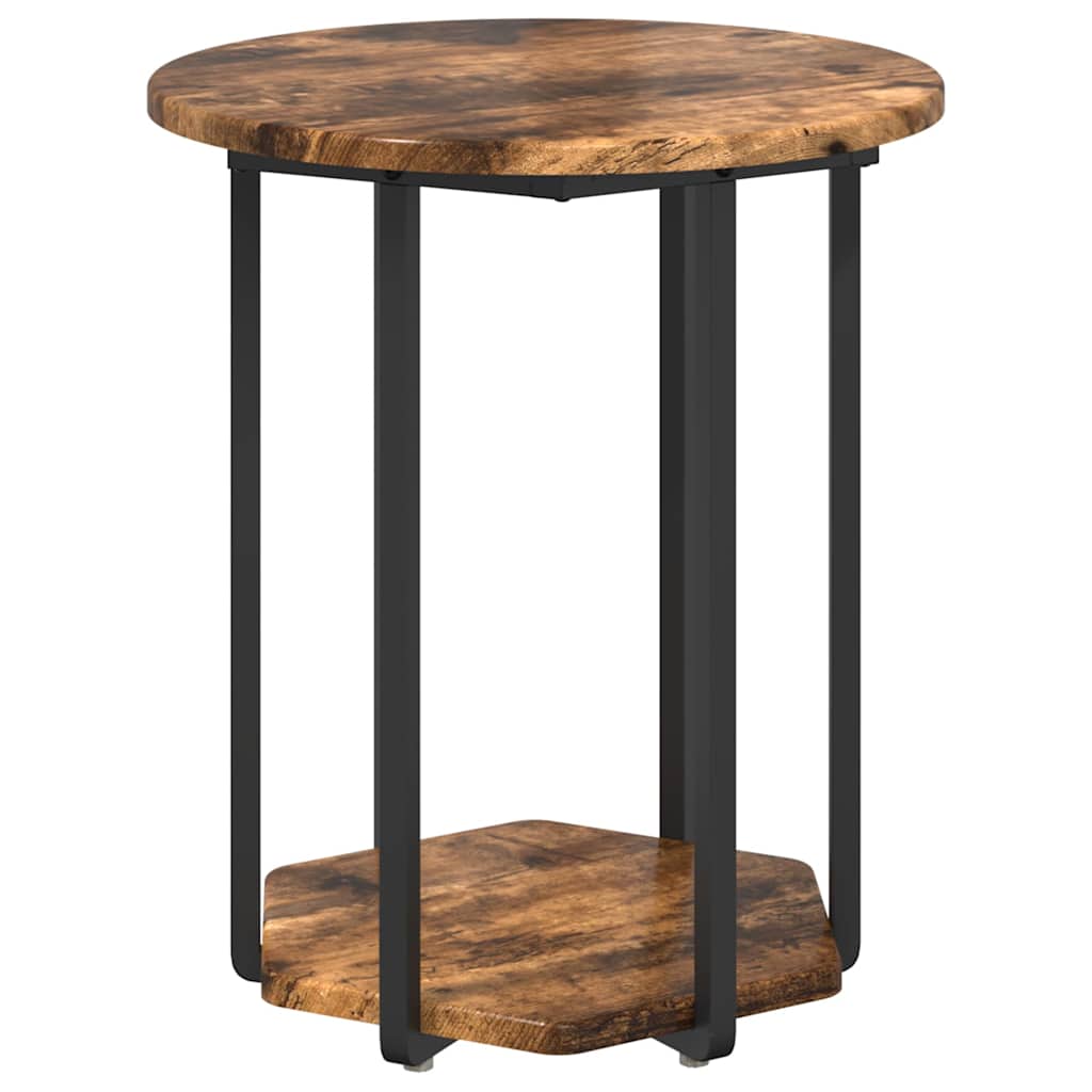 Bijzettafelset met plank 2 pcs Bruin is nu te koop bij PeponiXL, paradijselijk wonen!