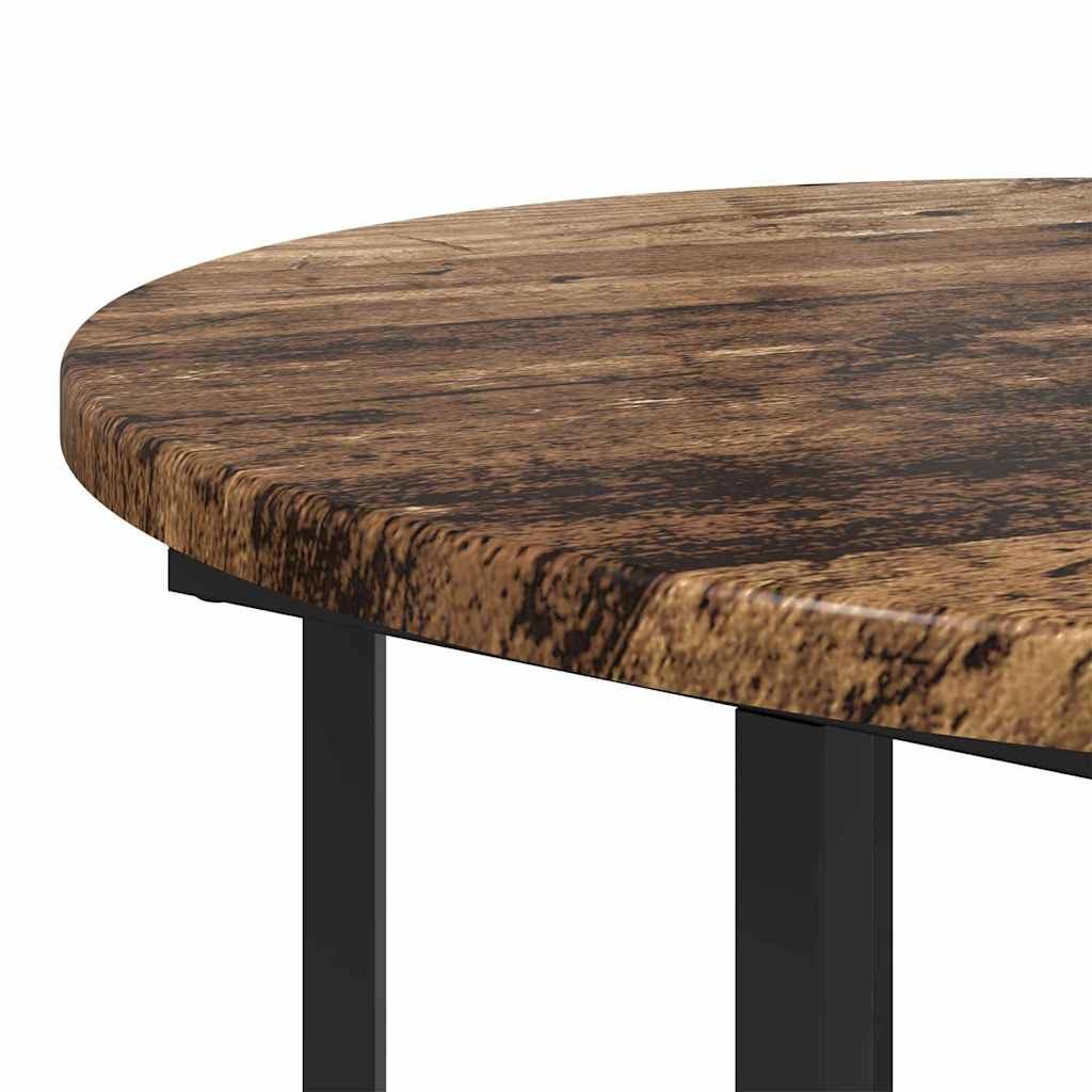 Bijzettafelset met plank 2 pcs Bruin is nu te koop bij PeponiXL, paradijselijk wonen!
