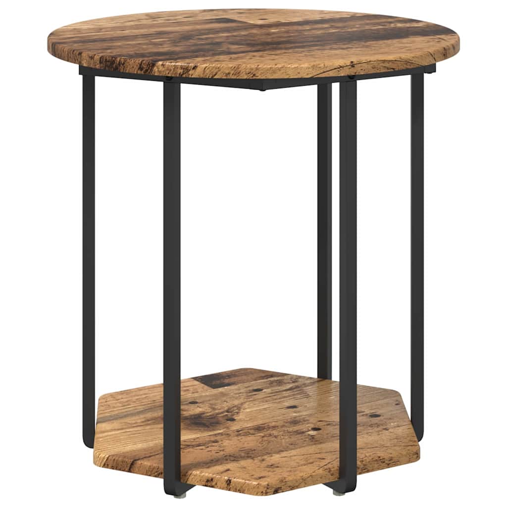 Bijzettafelset met plank 2 pcs Bruin is nu te koop bij PeponiXL, paradijselijk wonen!