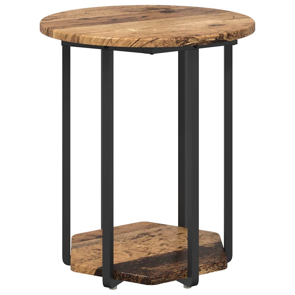 Bijzettafelset met plank 2 pcs Bruin is nu te koop bij PeponiXL, paradijselijk wonen!