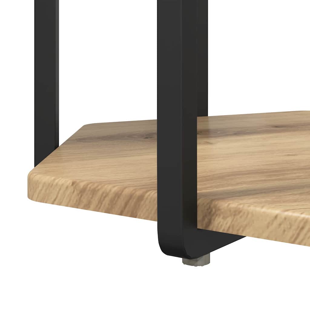 Bijzettafelset met plank 2 pcs Bruin is nu te koop bij PeponiXL, paradijselijk wonen!