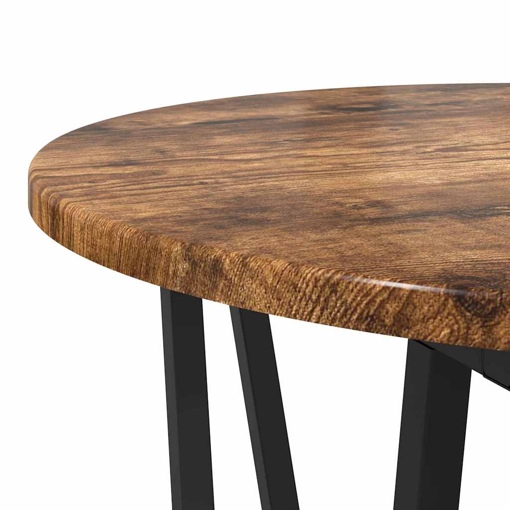 Bijzettafelset 2 pcs Gerookt Eiken en Zwart is nu te koop bij PeponiXL, paradijselijk wonen!