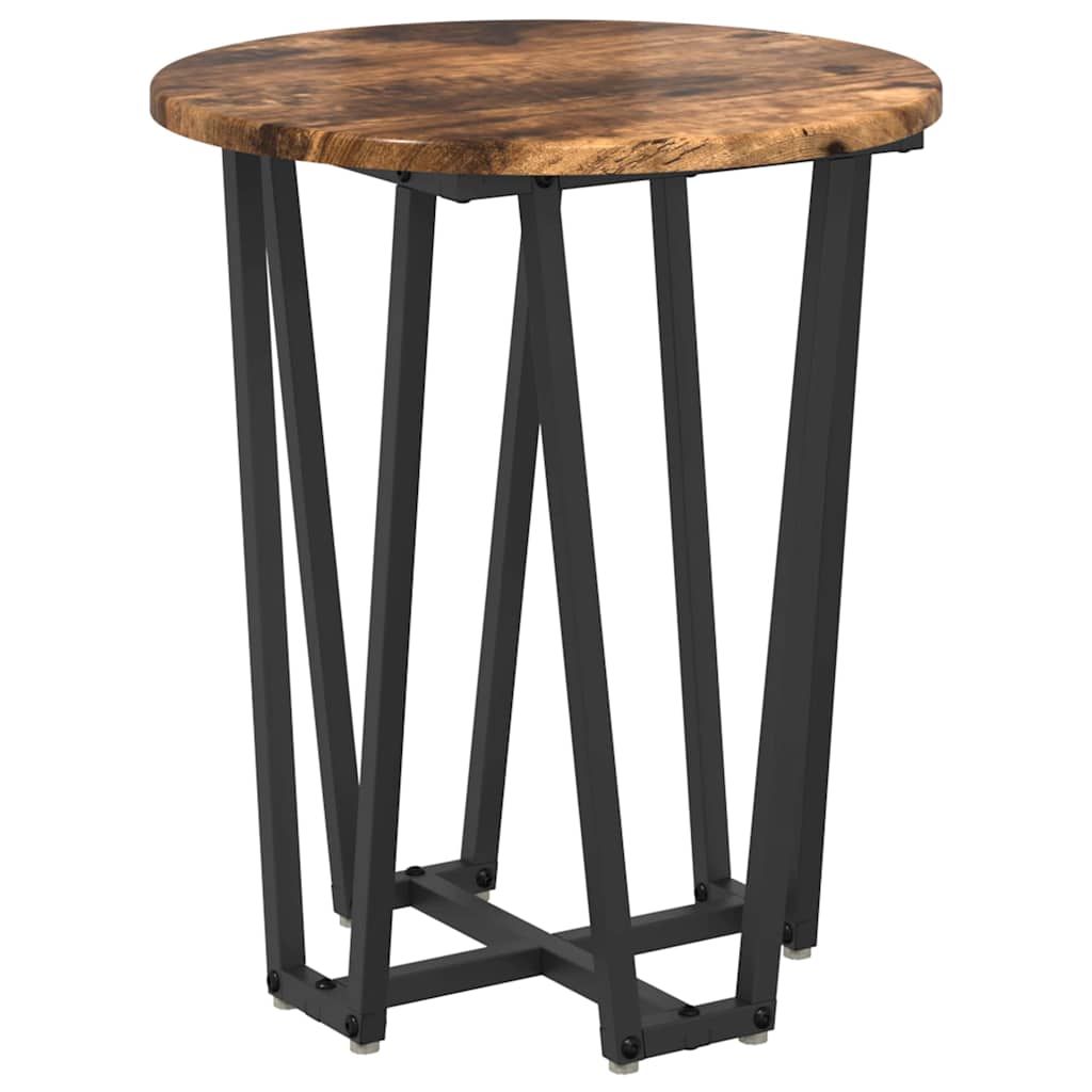 Bijzettafelset 2 pcs Gerookt Eiken en Zwart is nu te koop bij PeponiXL, paradijselijk wonen!