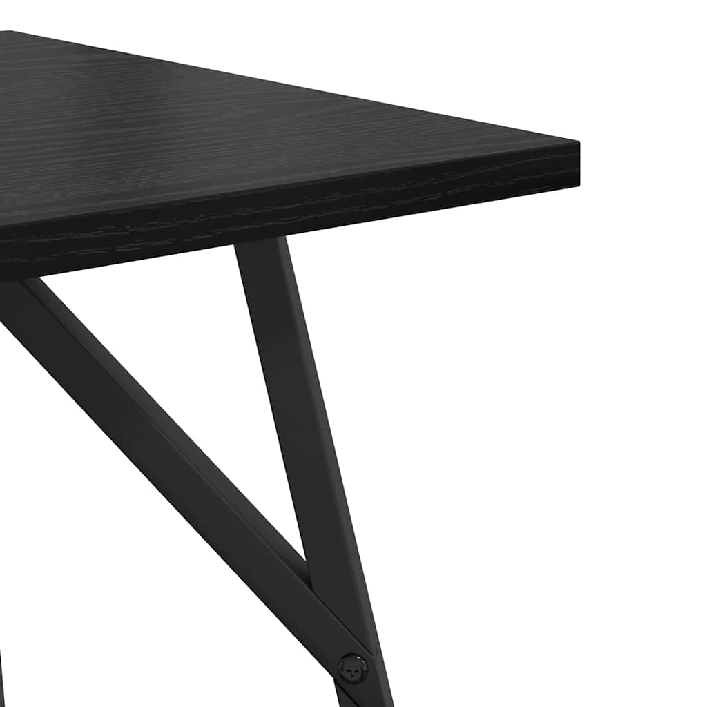 Bijzettafelset 2 pcs Zwart Eiken is nu te koop bij PeponiXL, paradijselijk wonen!
