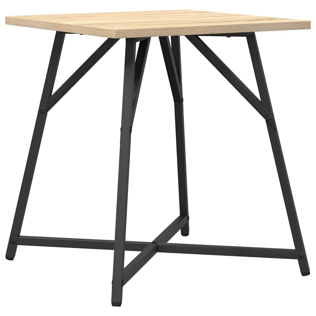 Bijzettafelset 2 pcs Sonoma Eiken en Zwart is nu te koop bij PeponiXL, paradijselijk wonen!