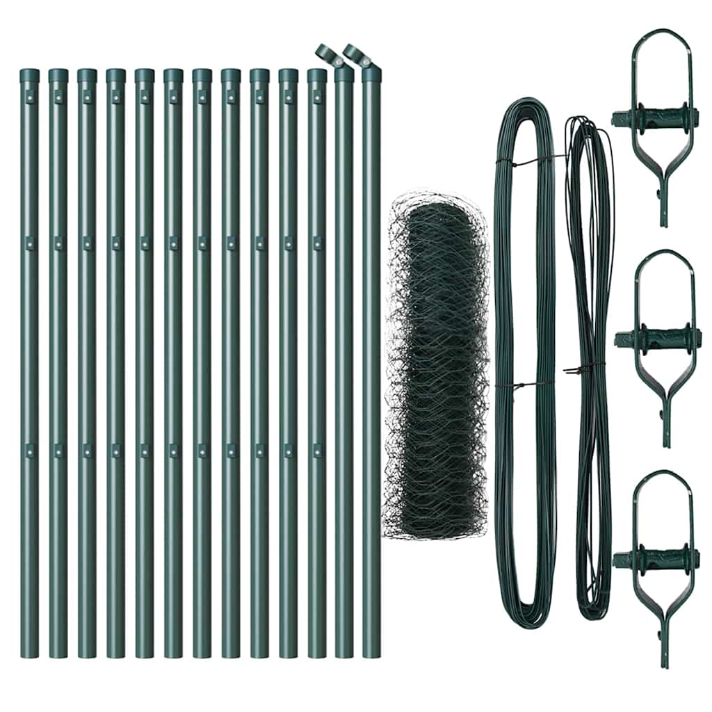 Afrasteringspaal Groen 25 x 0,5 m (50 mm gaas) Staal is nu te koop bij PeponiXL, paradijselijk wonen!