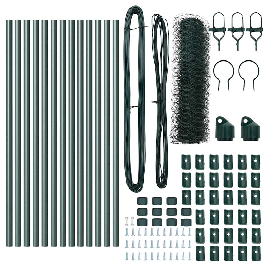 Afrasteringspaal Groen 25 x 0,5 m (50 mm gaas) Staal is nu te koop bij PeponiXL, paradijselijk wonen!