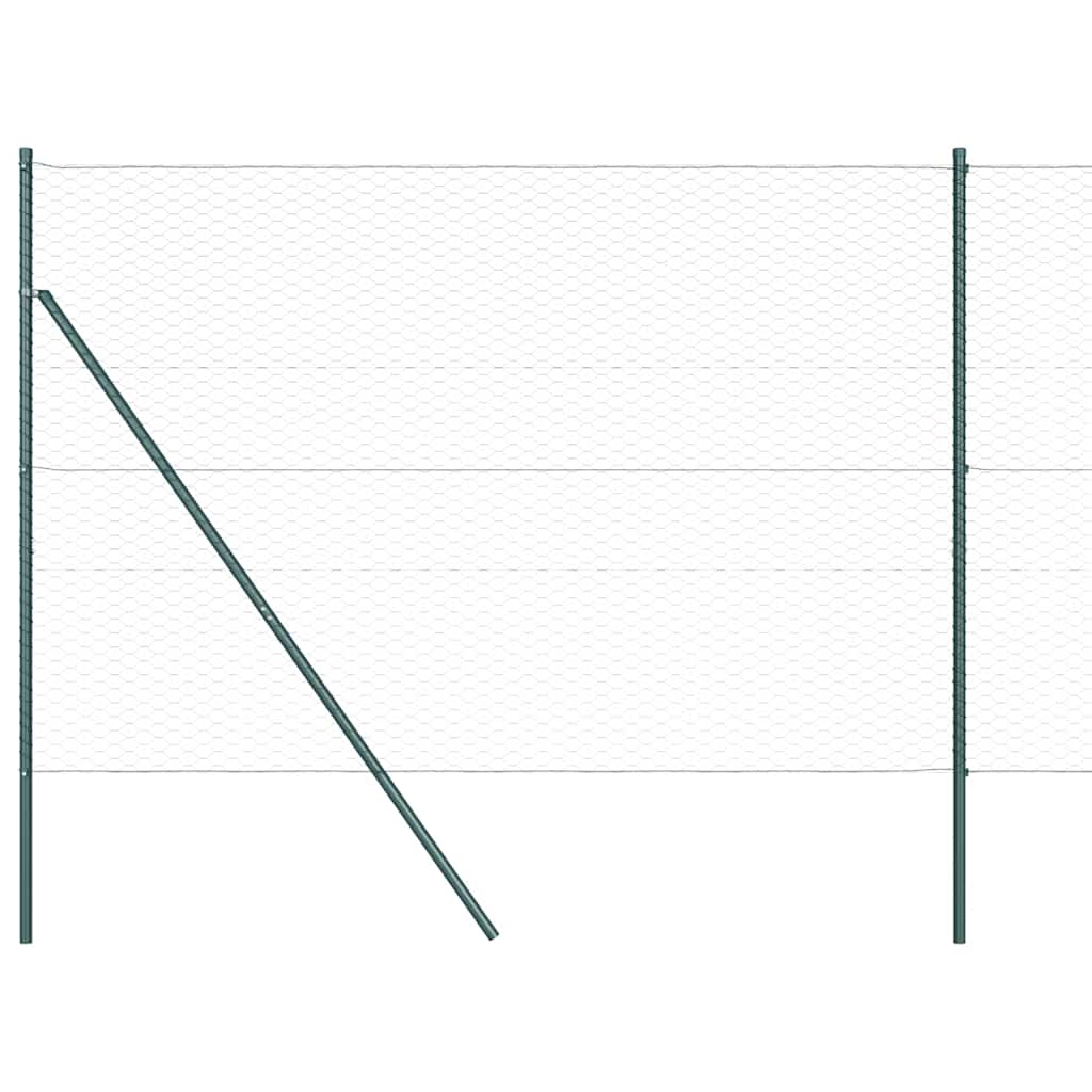 Afrasteringspaal Groen 50 x 1,6 m (36 mm gaas) Staal en PVC is nu te koop bij PeponiXL, paradijselijk wonen!