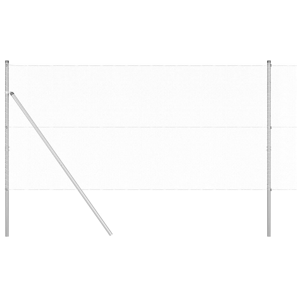 Afrasteringspaal Zilver 50 x 1,2 m (13 mm gaas) Staal is nu te koop bij PeponiXL, paradijselijk wonen!