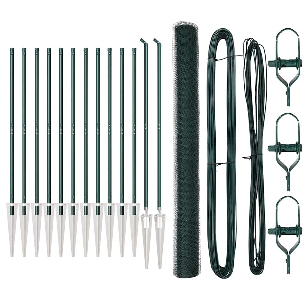 Afrasteringspaal Groen 25 x 1,5 m (13 mm gaas) Staal is nu te koop bij PeponiXL, paradijselijk wonen!