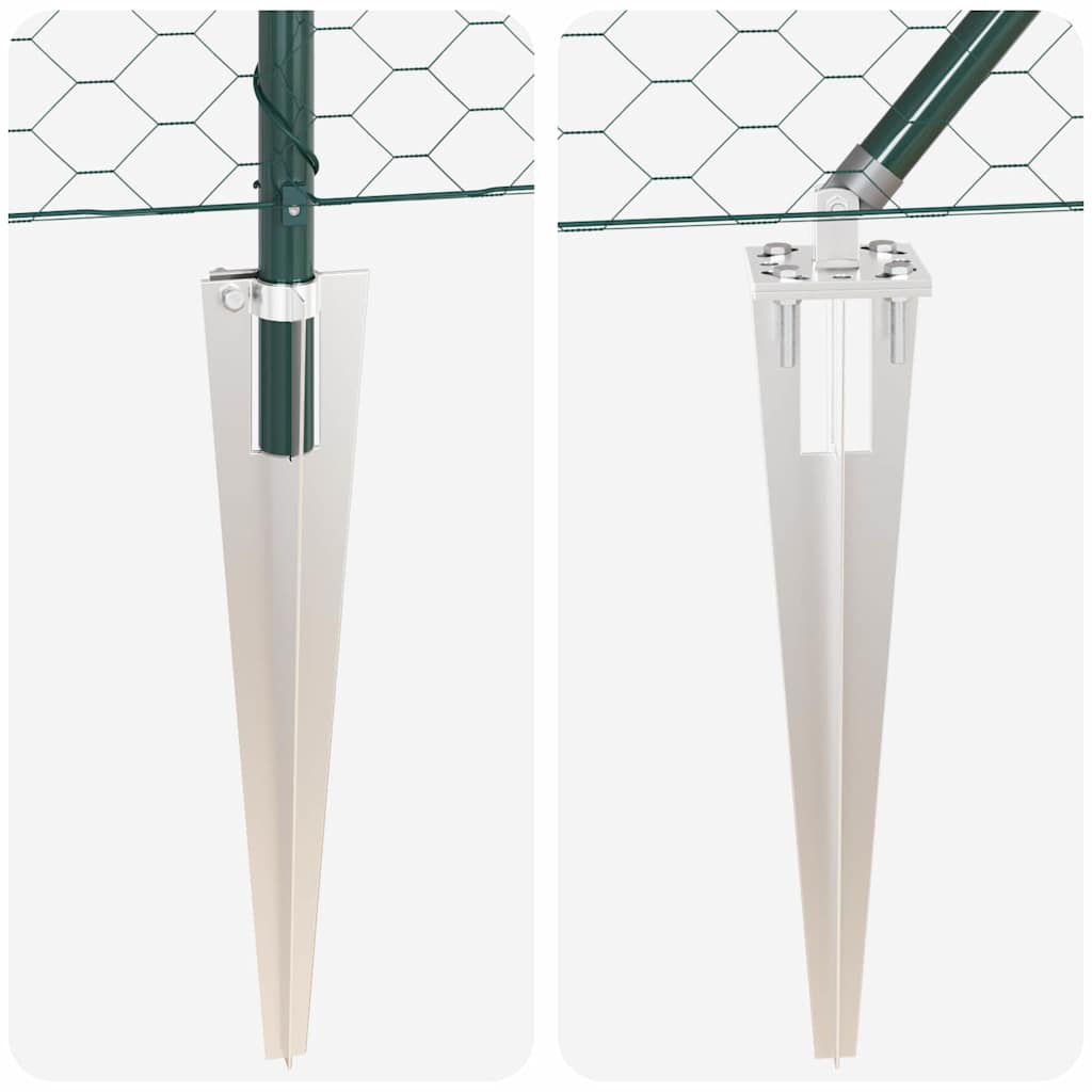 Afrasteringspaal Groen 50 x 0,4 m (50 mm mesh) Staal en PVC is nu te koop bij PeponiXL, paradijselijk wonen!